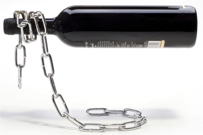 Suport lant sticla vin Silver