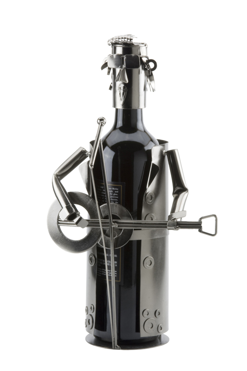 Suport decorativ sticla vin Rock Star