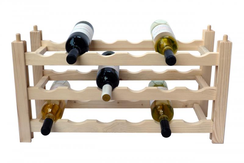 Raft lemn 18 sticle vin