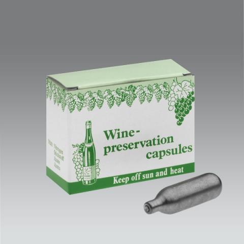 Capsule gaz protector vin
