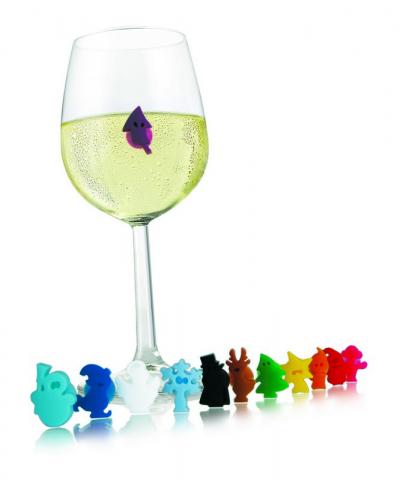 Glass Markers Christmas Crowd