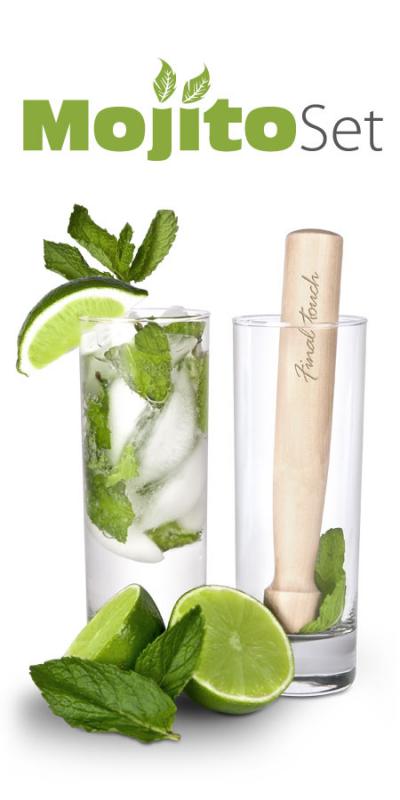 Set 2 pahare mojito cu mojar