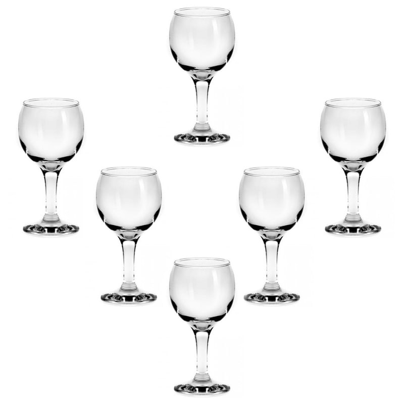 Set 6 pahare Bistro vin rosu