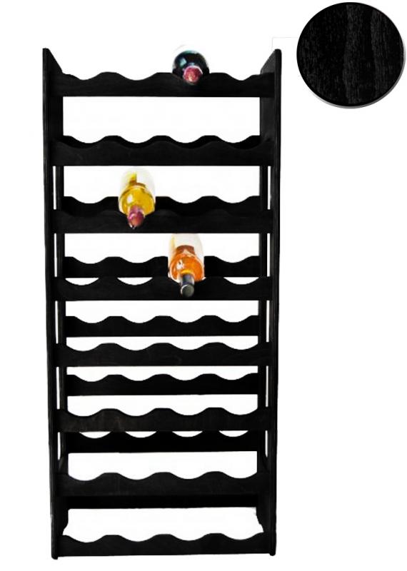 Raft lemn pentru 32 sticle vin