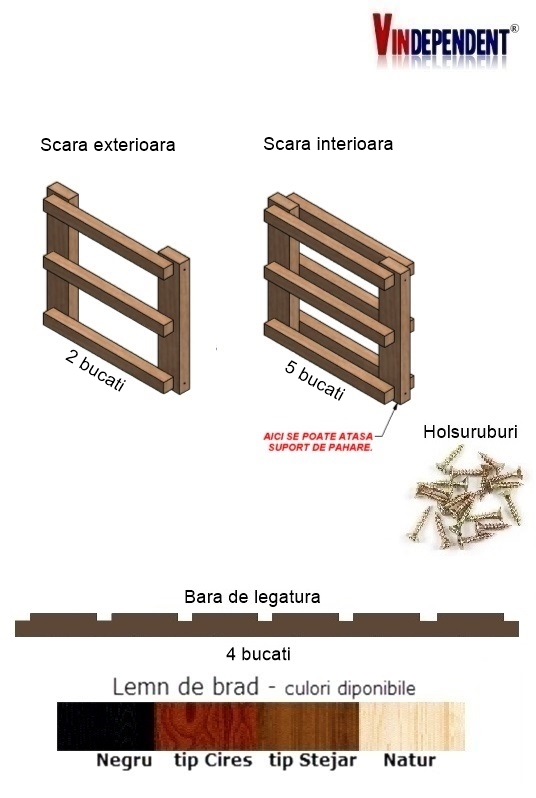 Raft pentru 18 sticle