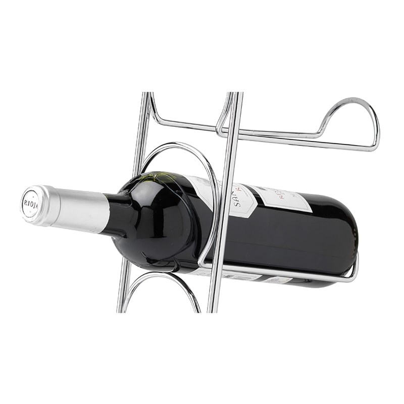 Raft cromat Pisa pentru 4 sticle