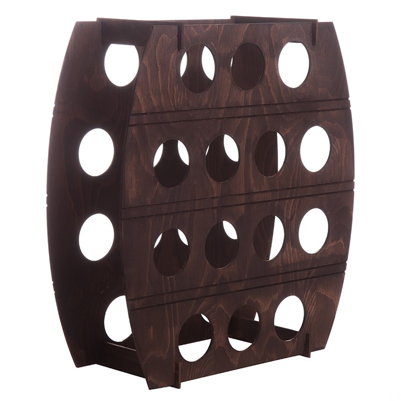 Raft maro tip butoi pentru 14 sticle vin