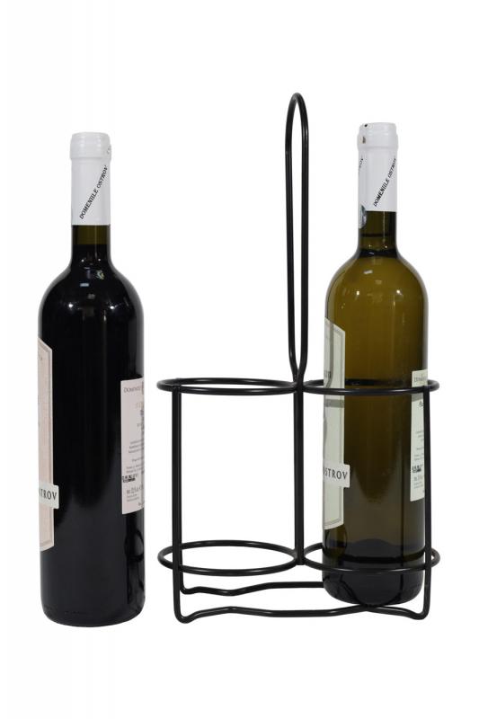 Suport metalic 2 sticle vin