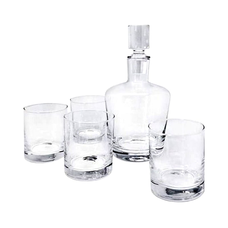 Set whisky din sticla transparenta