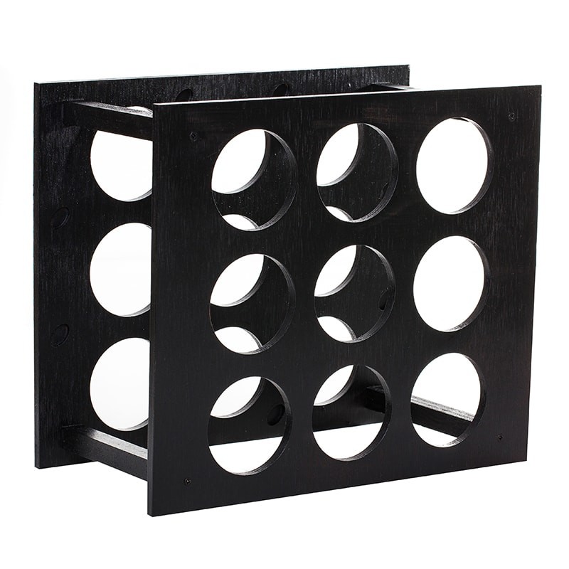 Raft WineHouse patrat negru 9 sticle vin