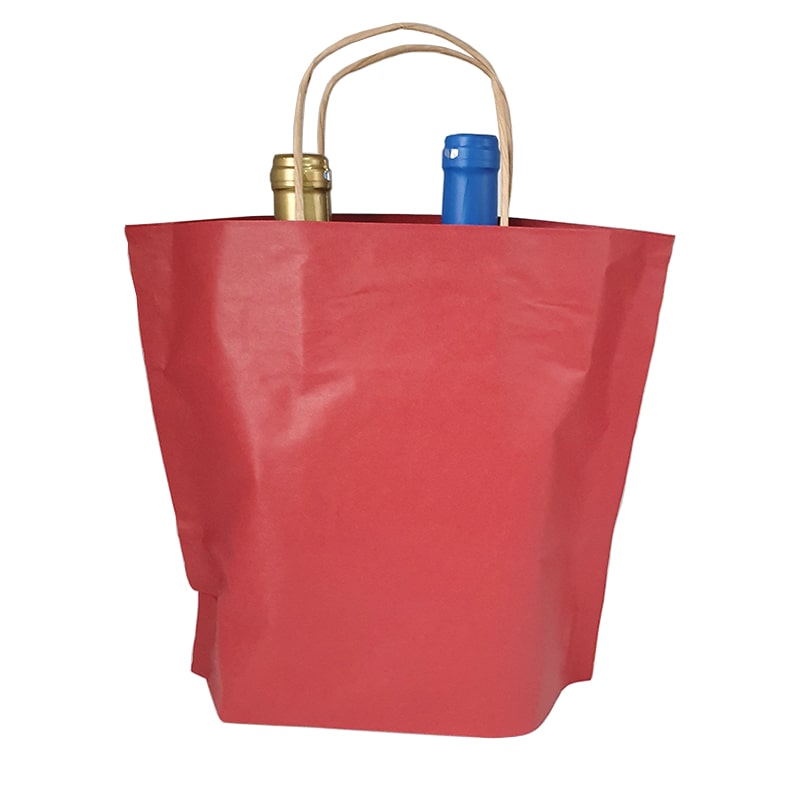 Punga hartie bordeaux 2 sticle