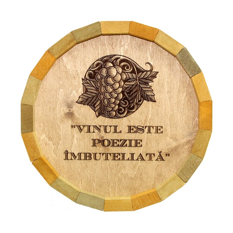 Tablou butoi Vinul este poezie imbuteliata